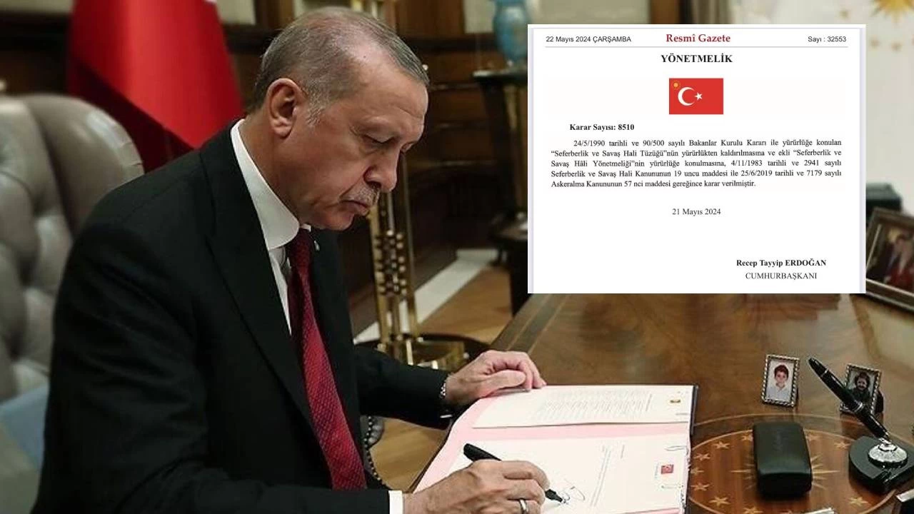 Erdoğan, seferberlik ilan etme yetkisini cumhurbaşkanına verdi