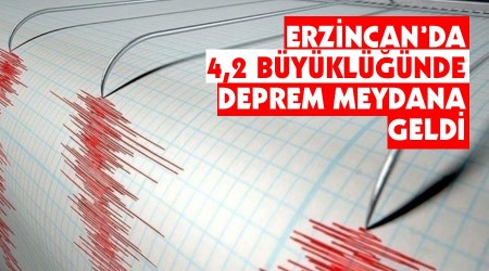 Erzincan'da 4,2 byklnde deprem