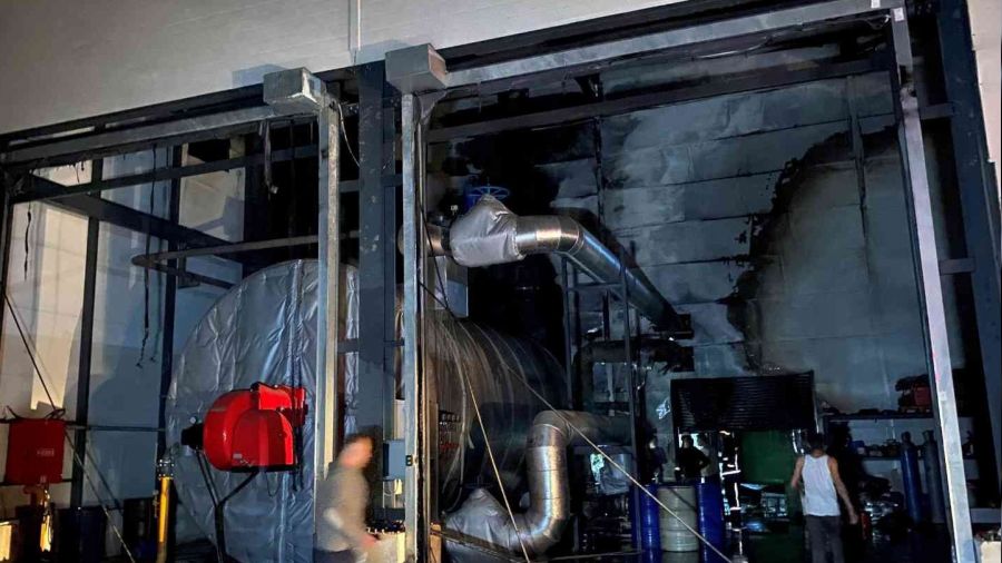 Fabrikanın yağ kazanında korkutan patlama
