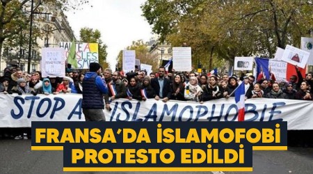 Fransa'da İslamofobi protesto edildi