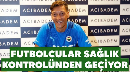 Futbolcular salk kontrolnden geiyor