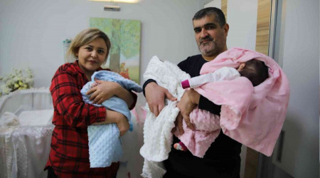 Gaziantep'te 18 yıllık özlem 3'üz bebekle son buldu
