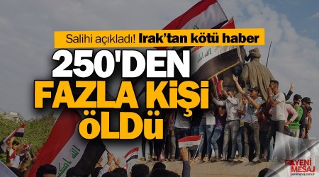 Irak'taki gösterilerde 250'den fazla kişi öldü