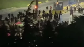 İsrail'e mal götüren firmayı protesto edenlerin kapattığı yol 3 saat sonra açıldı