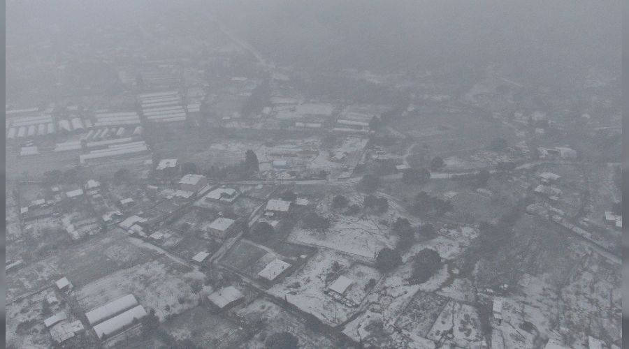 stanbul'da kar ya havadan grntlendi