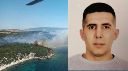 İzmir'deki orman yangınında 1 personel şehit oldu