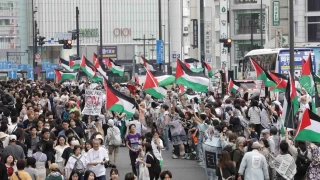 Japonya'da srail protesto edildi