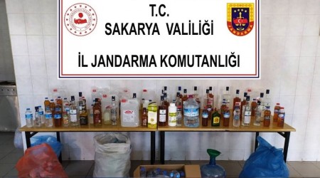 Kaçak içki operasyonunda 2 kişi gözaltına alındı