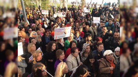 Kadn cinayetleri protesto edildi