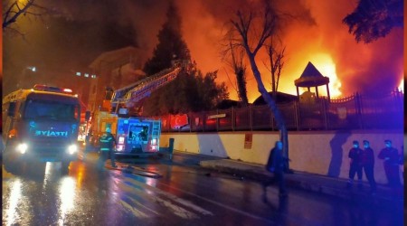 Kahramanmaraş'ta askeri kışla içerisinde yangın