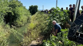 Kanala uçan araçtaki kayıp çocuğun cansız bedenine ulaşıldı