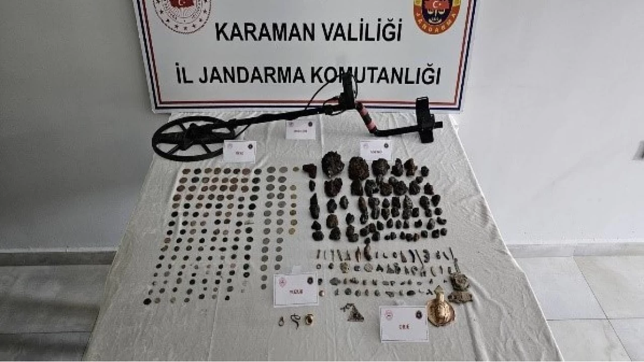 Karaman'da 118 adet göktaşı ele geçirildi