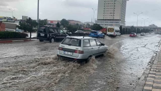 Karaman'da saanak sonras yollar gle dnd