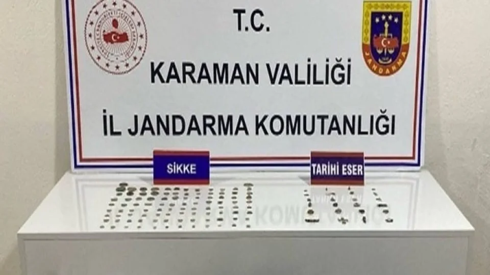 Karaman'da tarihi eser ve ka�ak �r�nler ele ge�irildi: 20 tutuklama