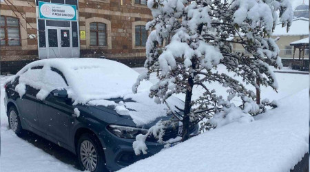 Karlıova beyaza büründü