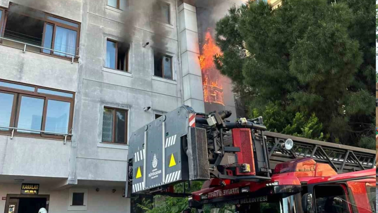 Kartal'da sabah saatlerinde korkutan yangın : 1 kişi öldü