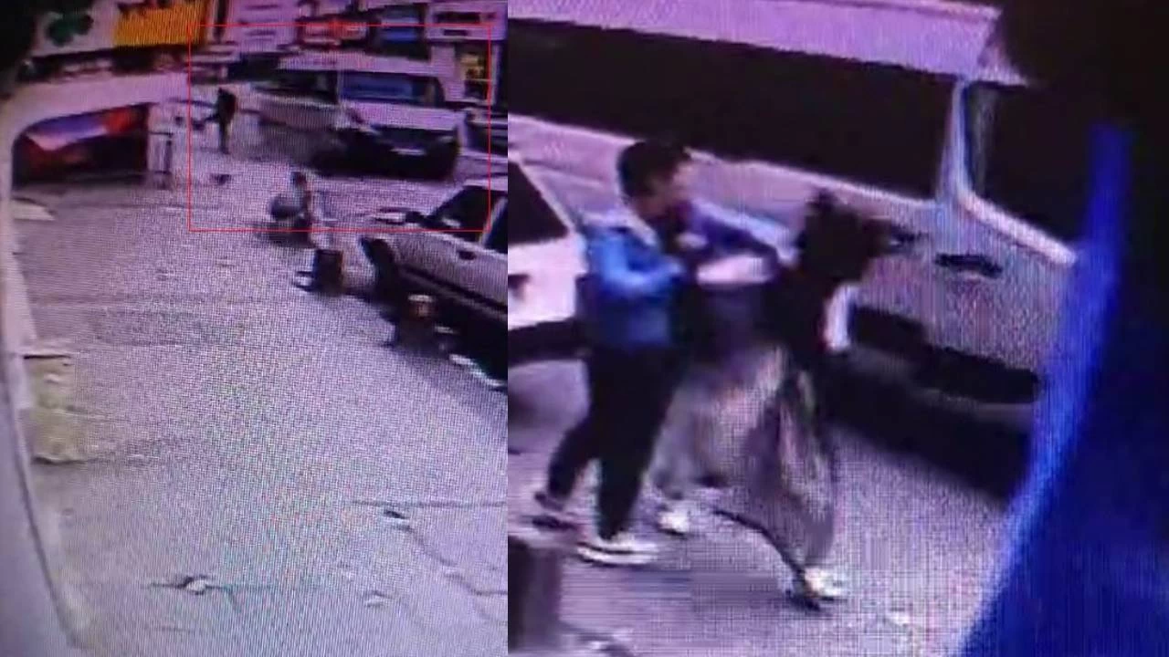 Kaza yapan sürücü yanındaki kadını darp etti