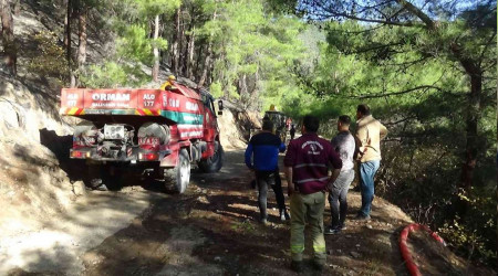 Kazdalarnda kan orman yangn kontrol altnda