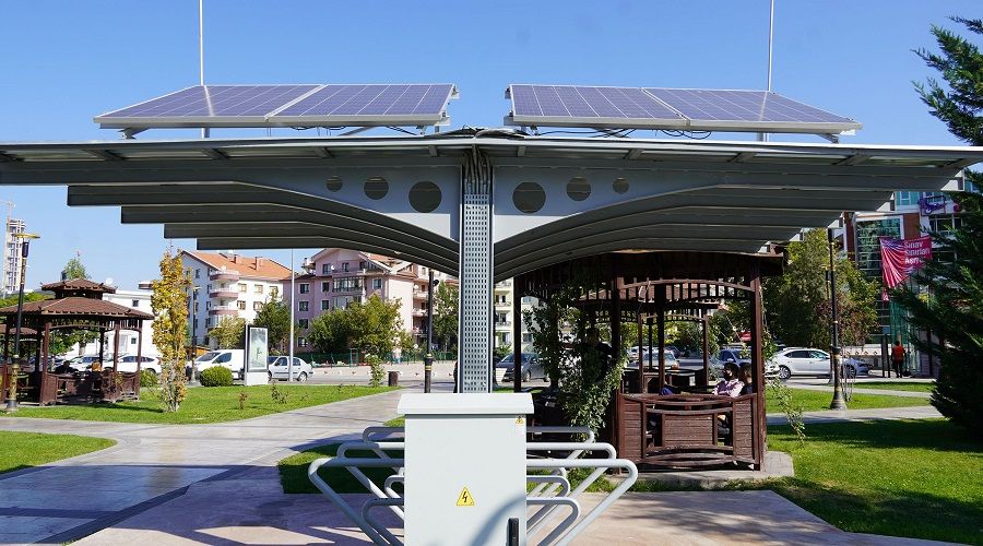 Ke�i�ren Belediyesi'nden g�ne� enerjili �arj �nitesi hizmeti     