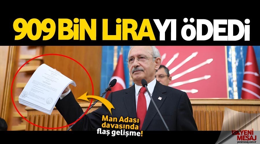 Kılıçdaroğlu 909 bin lirayı icraya yatırdı