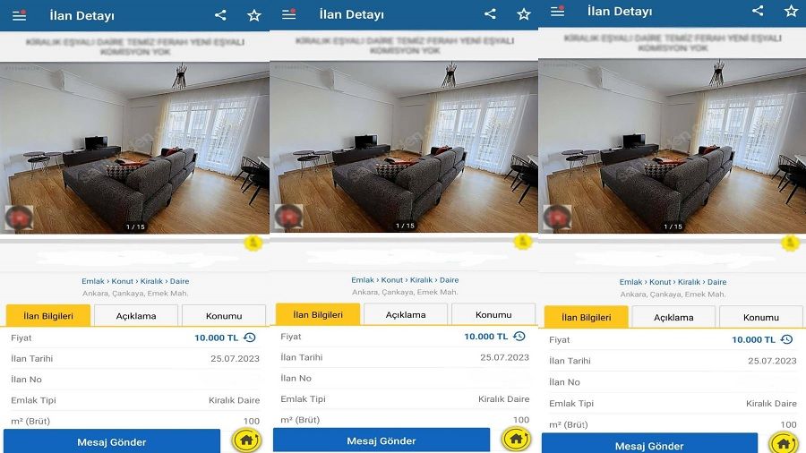 Kiralık ev arayanlara 'depozitoyu gönderin, eve çok talip var' oltası
