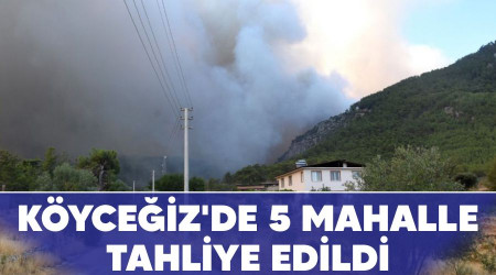 Köyceğiz'de 5 mahalle tahliye edildi