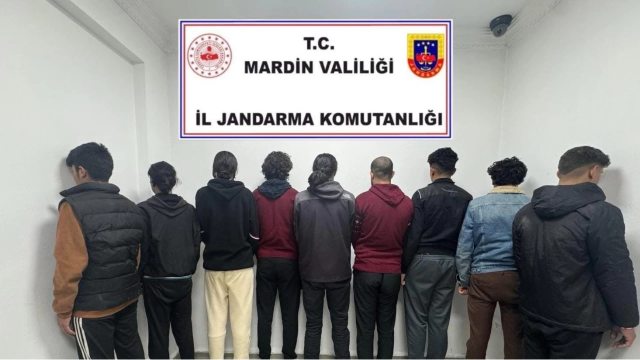 Mardin'de 9 düzensiz göçmen yakalandı