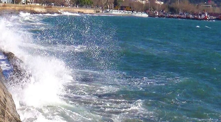 Marmara Denizi'nde ulaşıma lodos engeli