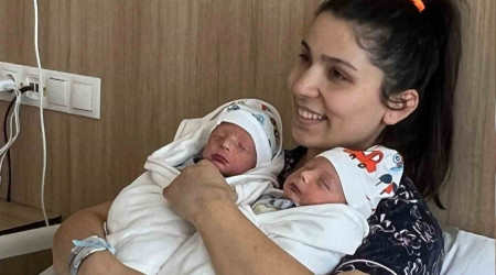 Osmaniye'den Ankara'ya gelen depremzede ikiz doum yapt