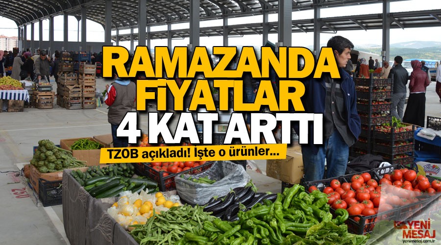 Ramazanda fiyatlar 4 kat birden arttı