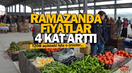 Ramazanda fiyatlar 4 kat birden arttı