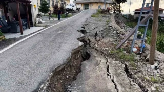Rize'de heyelan sonrası mahalle sakini korku dolu anları anlattı