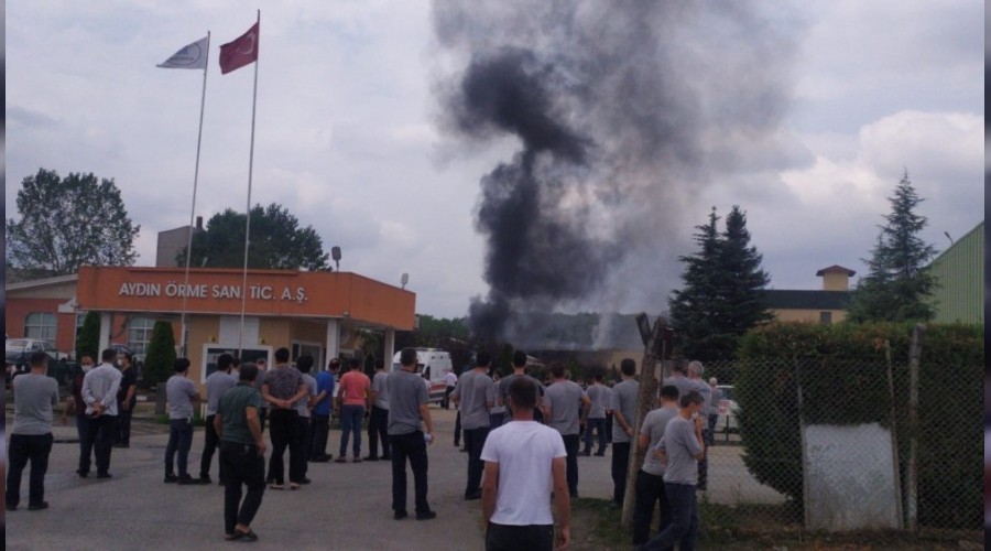 Sakarya'da fabrikann kazan dairesinde patlama