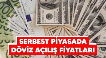 Serbest piyasada döviz açılış fiyatları