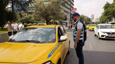 Şişli'de taksi denetimi