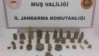Tarihi eser kaçakçılığına suçüstü