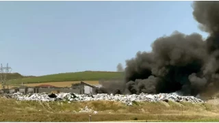 Tekirda'da geri dnm tesisinde yangn