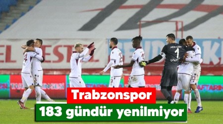 Trabzonspor 183 gndr yenilmiyor