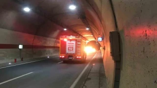 Trabzon'un Ma�ka il�esindeki T2 T�neli'nde tehlikeli saatler