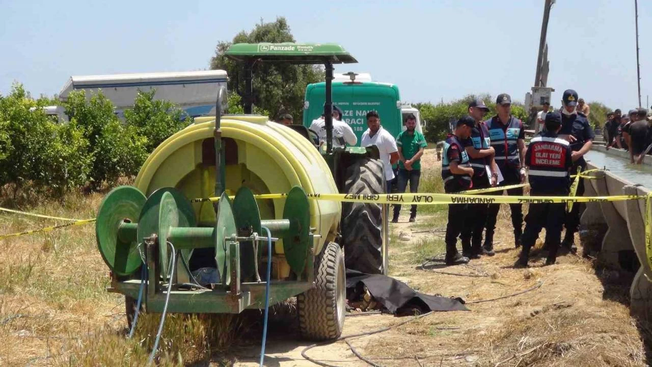 Trakt�r�n �aft�na k�yafetleri dolanan k�z �ocu�u hayat�n� kaybetti