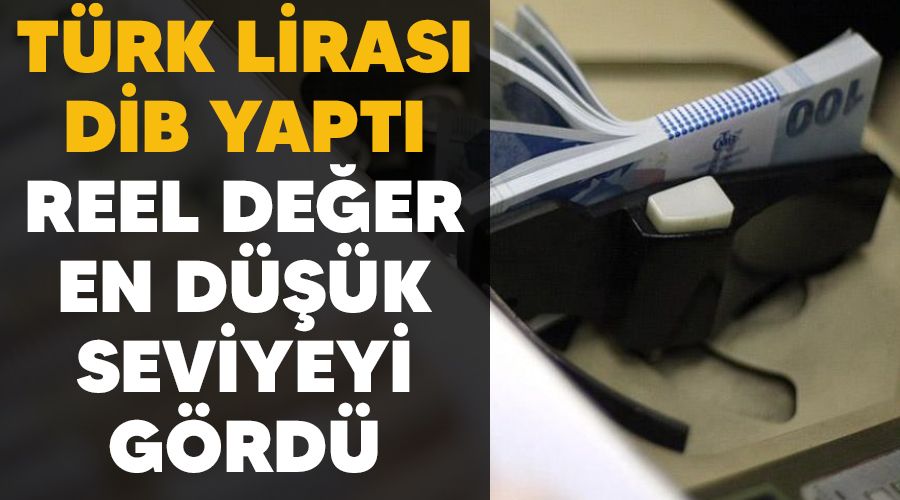 Trk Liras dip yapt, reel deer en dk seviyeyi grd