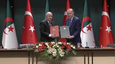 Trkiye-Cezayir arasnda 15 anlama imzaland