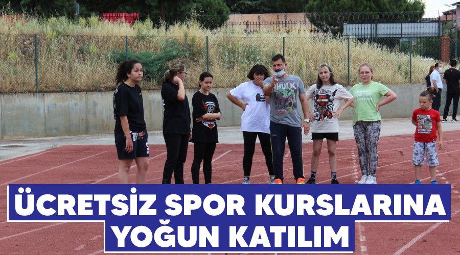 �cretsiz spor kurslar�na yo�un kat�l�m