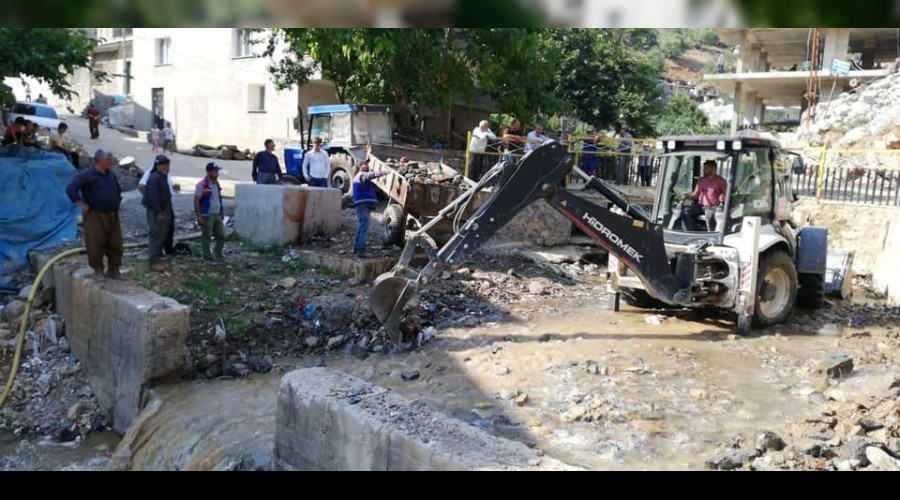 Uludere'de temizlik almalar