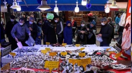 Vatandaş hamsi için kuyruğa girdi