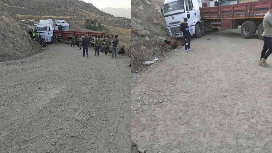 Yardım beklerken gölgesinde oturduğu tırın altında kaldı