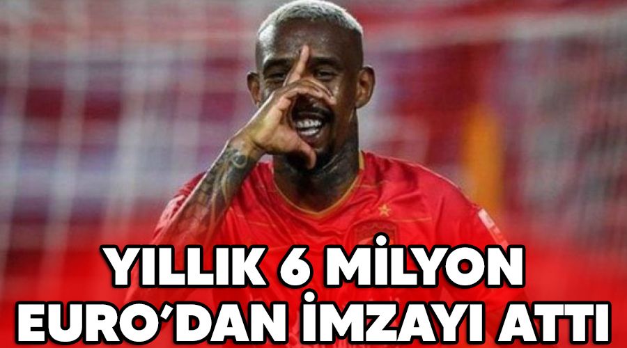Y�ll�k 6 milyon Euro'dan imzay� att�