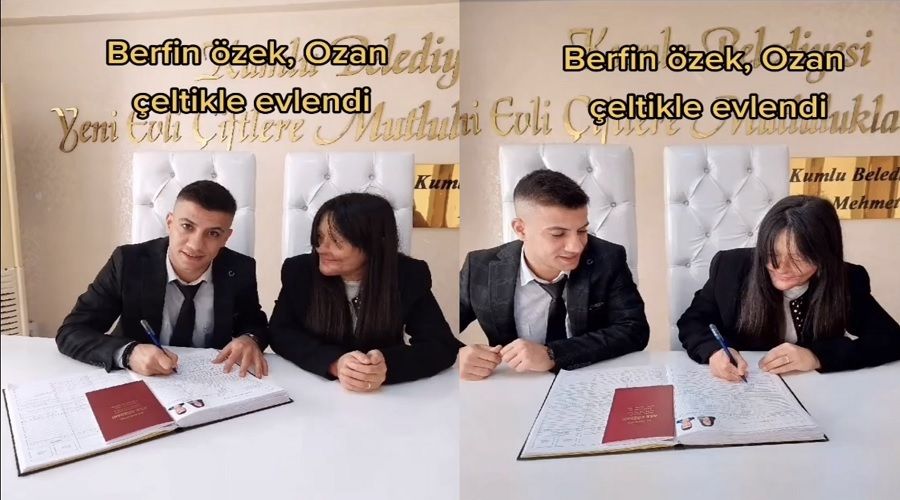 Y�z�ne asit atan ki�i ile evlendi
