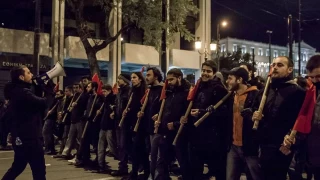 17 Kasım Politeknik yürüyüşünde ABD ve İsrail'e mesaj