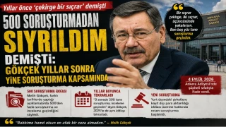 �500 soru�turmadan s�yr�ld�m� demi�ti!